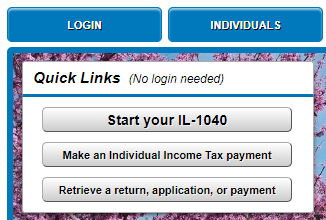 MyTaxIllinois Quick Links